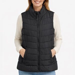 GAP COLD CONTROL Black Puffer Vest Size XS